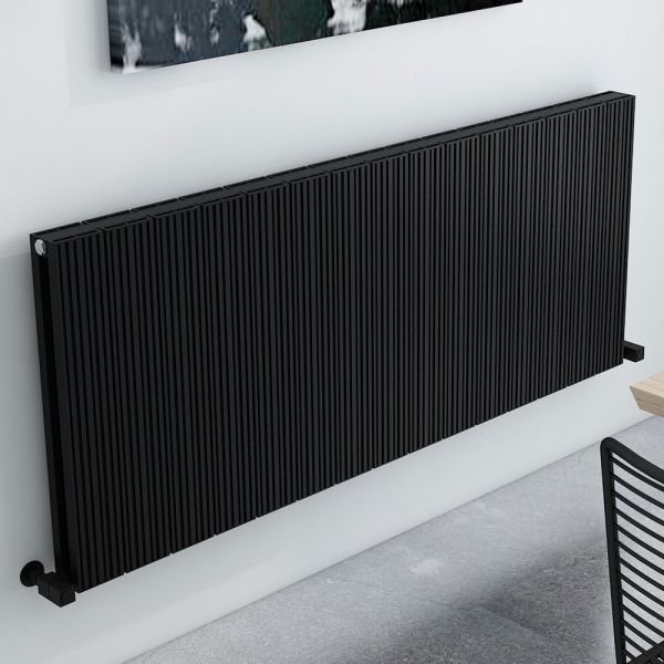 Carisa Monza Double Black Aluminium Radiator 600 x 1420mm