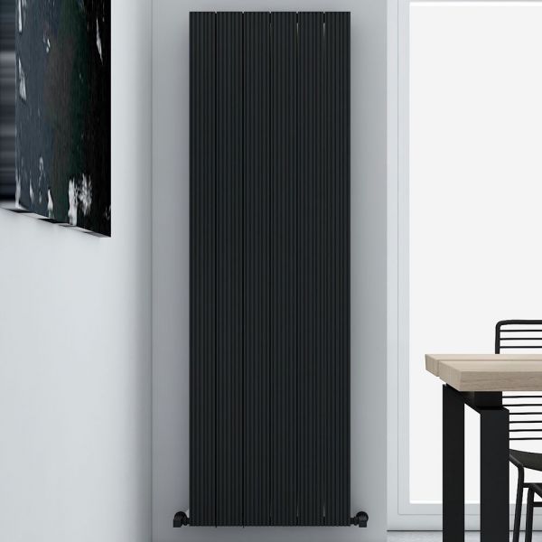Carisa Monza Double Black Aluminium Radiator 1800 x 565mm