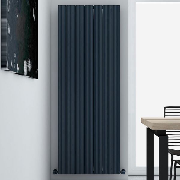 Carisa Monza Double Anthracite Aluminium Radiator 1800 x 660mm