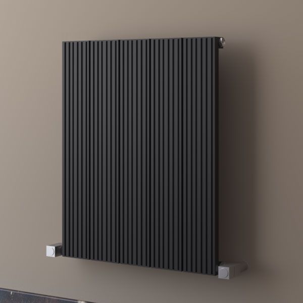 Carisa Monza Single Black Aluminium Radiator 600 x 470mm