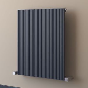 Carisa Monza Single Anthracite Aluminium Radiator 600 x 470mm