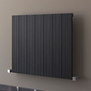 Carisa Monza Single Black Aluminium Radiator 600 x 660mm