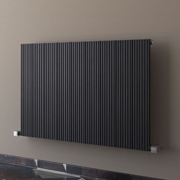 Carisa Monza Single Black Aluminium Radiator 600 x 850mm