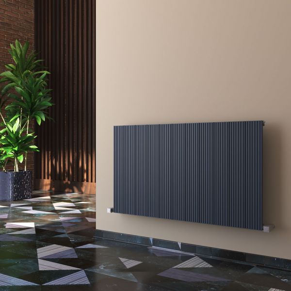 Carisa Monza Single Anthracite Aluminium Radiator 600 x 1040mm #2