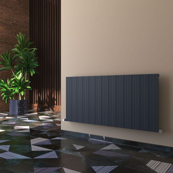 Carisa Monza Single Anthracite Aluminium Radiator 600 x 1230mm #2