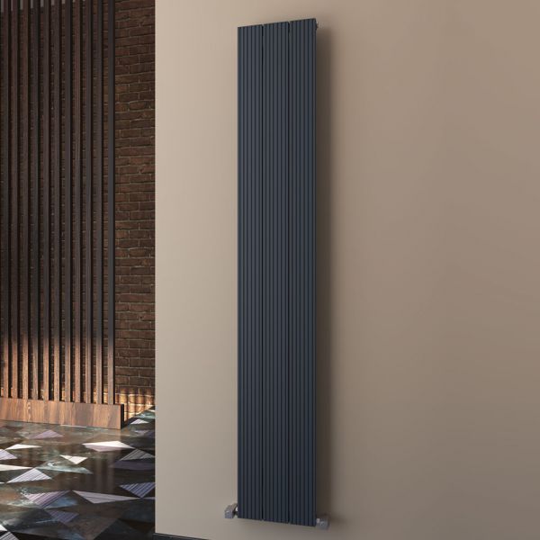 Carisa Monza Single Anthracite Aluminium Radiator 1800 x 280mm