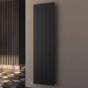 Carisa Monza Single Black Aluminium Radiator 1800 x 470mm