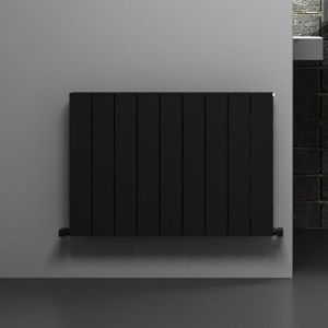 Carisa Nemo Double Black Aluminium Radiator 600 x 850mm