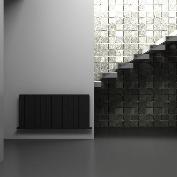 Carisa Nemo Double Black Aluminium Radiator 600 x 1230mm #2