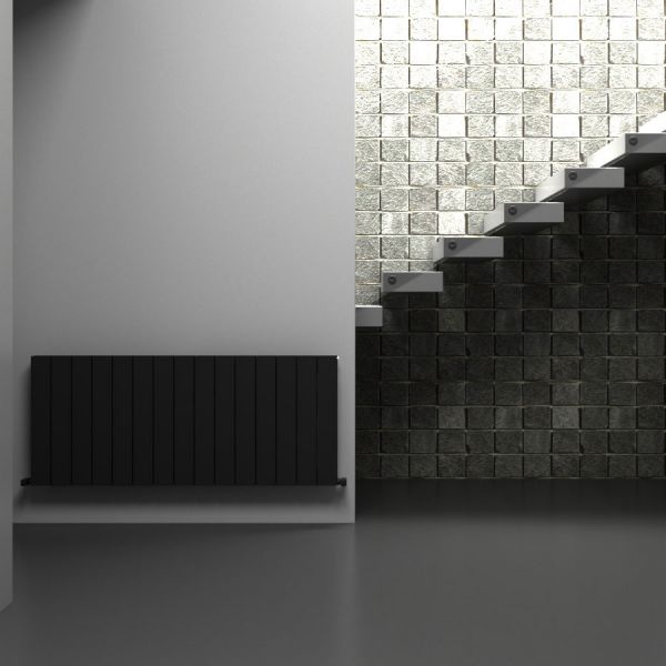 Carisa Nemo Double Black Aluminium Radiator 600 x 1420mm #2