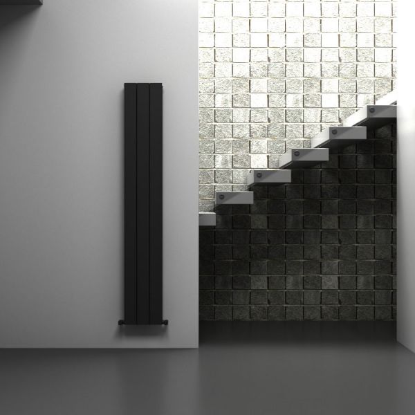 Carisa Nemo Double Black Aluminium Radiator 1800 x 280mm #2