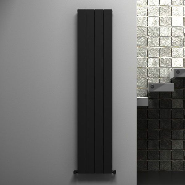 Carisa Nemo Double Black Aluminium Radiator 1800 x 375mm
