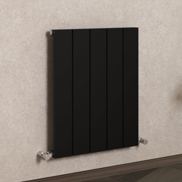 Carisa Nemo Single Black Aluminium Radiator 600 x 470mm