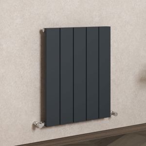 Carisa Nemo Single Anthracite Aluminium Radiator 600 x 470mm