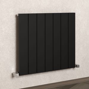 Carisa Nemo Single Black Aluminium Radiator 600 x 660mm