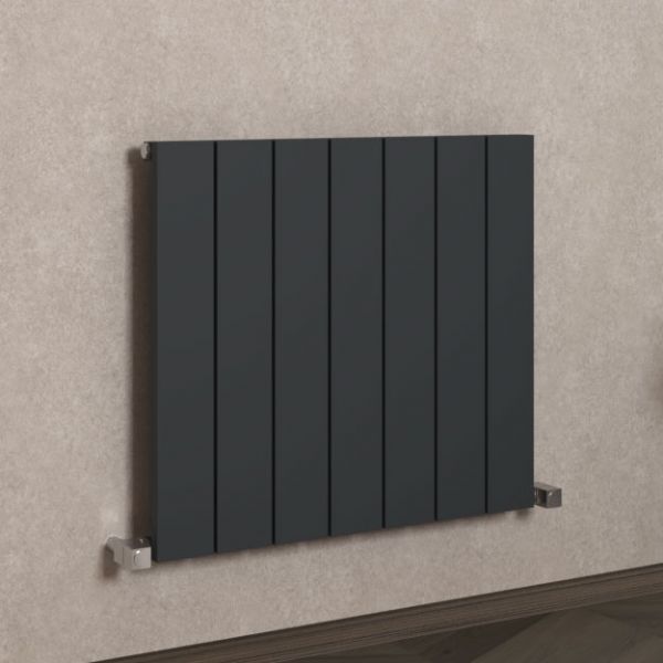 Carisa Nemo Single Anthracite Aluminium Radiator 600 x 660mm