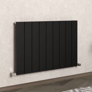 Carisa Nemo Single Black Aluminium Radiator 600 x 850mm