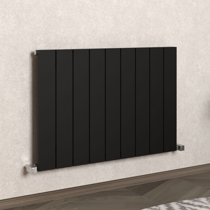 Carisa Nemo Single Black Aluminium Radiator 600 x 850mm ...