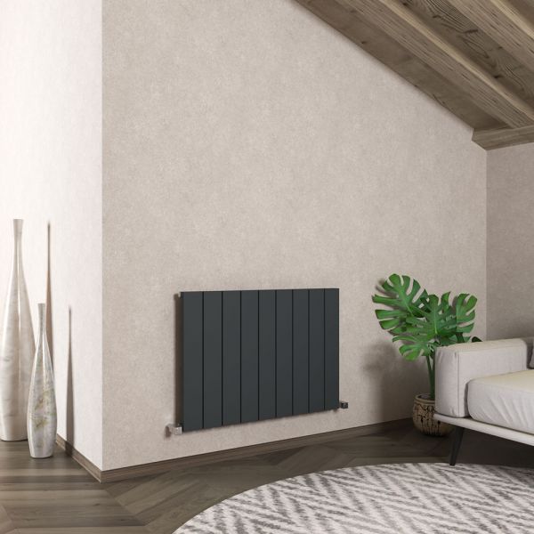 Carisa Nemo Single Anthracite Aluminium Radiator 600 x 850mm #2