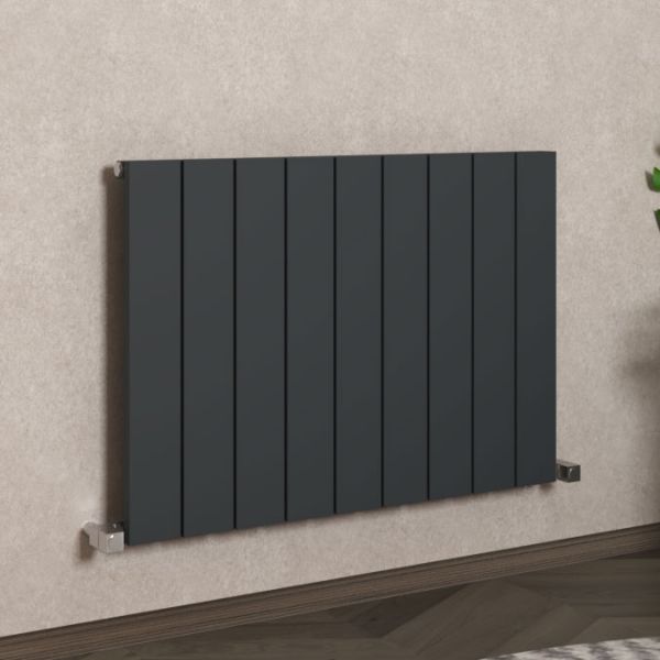 Carisa Nemo Single Anthracite Aluminium Radiator 600 x 850mm