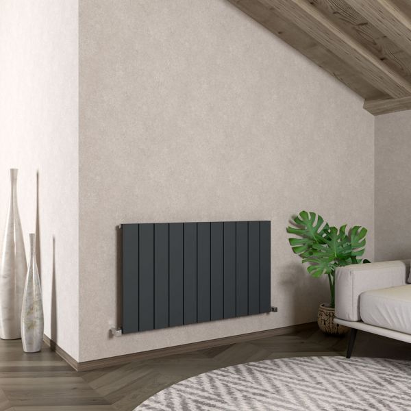 Carisa Nemo Single Anthracite Aluminium Radiator 600 x 1040mm #2