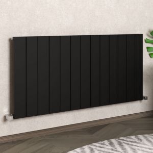 Carisa Nemo Single Black Aluminium Radiator 600 x 1230mm