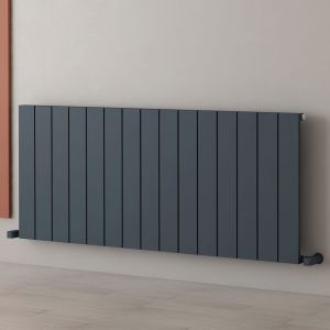Carisa Nemo Single Anthracite Aluminium Radiator 600 x 1420mm