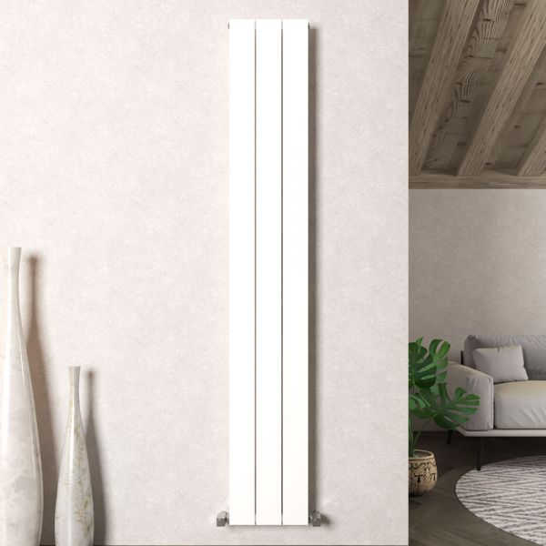 Carisa Nemo Single White Aluminium Radiator 1800 x 280mm
