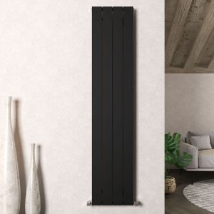 Carisa Nemo Single Black Aluminium Radiator 1800 x 375mm