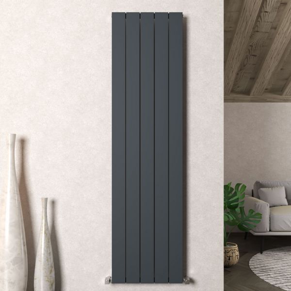 Carisa Nemo Single Anthracite Aluminium Radiator 1800 x 470mm ...