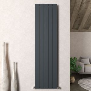 Carisa Nemo Single Anthracite Aluminium Radiator 1800 x 470mm