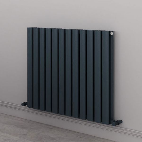 Carisa Tallis Double Anthracite Aluminium Radiator 600 x 710mm