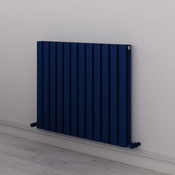 Carisa Tallis Double Navy Blue Aluminium Radiator 600 x 710mm