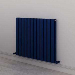 Carisa Tallis Double Navy Blue Aluminium Radiator 600 x 710mm