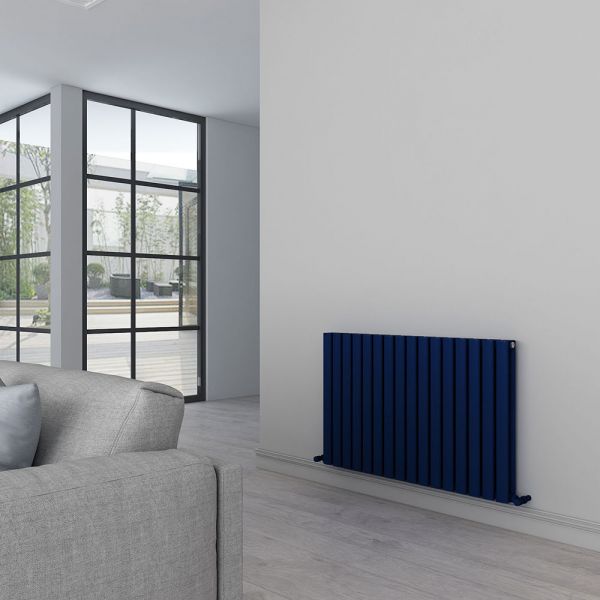 Carisa Tallis Double Navy Blue Aluminium Radiator 600 x 950mm #2