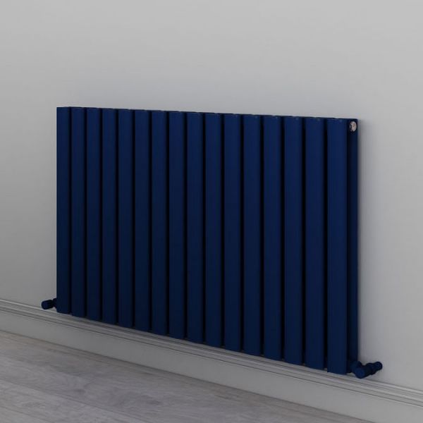 Carisa Tallis Double Navy Blue Aluminium Radiator 600 x 950mm