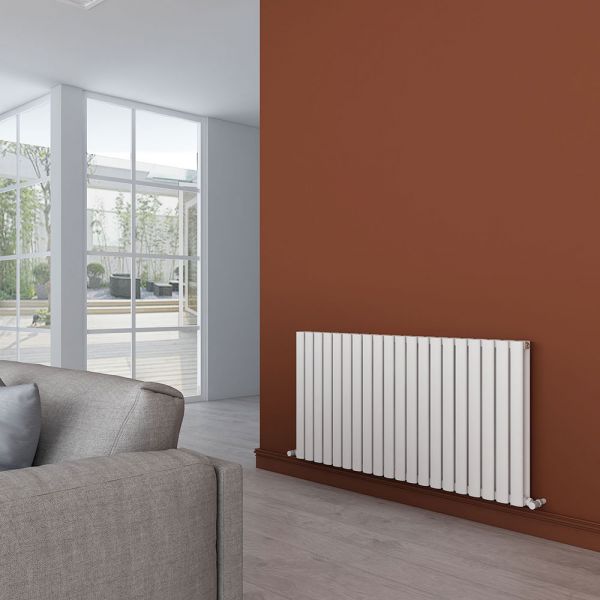 Carisa Tallis Double White Aluminium Radiator 600 x 1190mm #2