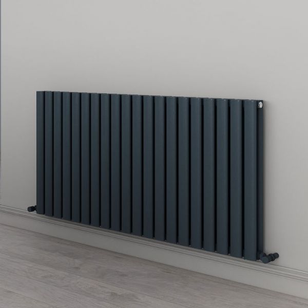 Carisa Tallis Double Anthracite Aluminium Radiator 600 x 1190mm ...