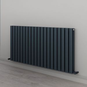 Carisa Tallis Double Anthracite Aluminium Radiator 600 x 1190mm