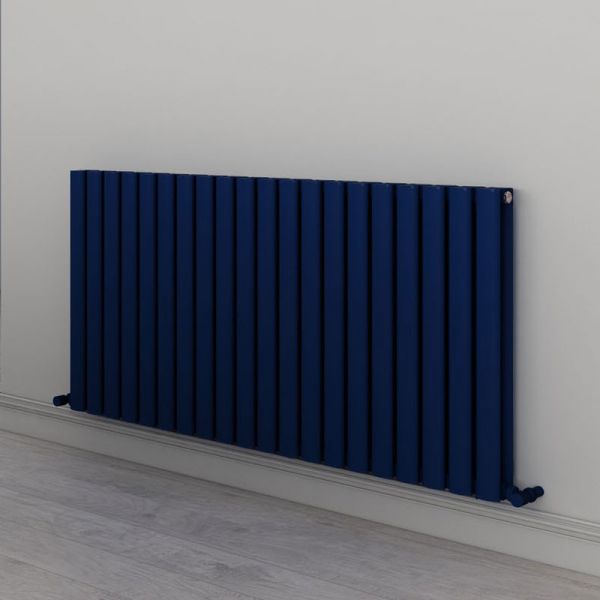 Carisa Tallis Double Navy Blue Aluminium Radiator 600 x 1190mm