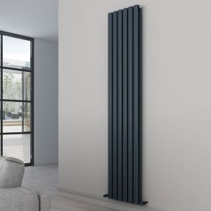 Carisa Tallis Double Anthracite Aluminium Radiator 1800 x 350mm