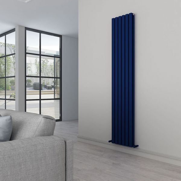 Carisa Tallis Double Navy Blue Aluminium Radiator 1800 x 350mm #2
