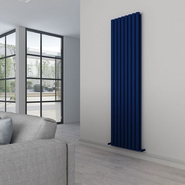 Carisa Tallis Double Navy Blue Aluminium Radiator 1800 x 470mm #2