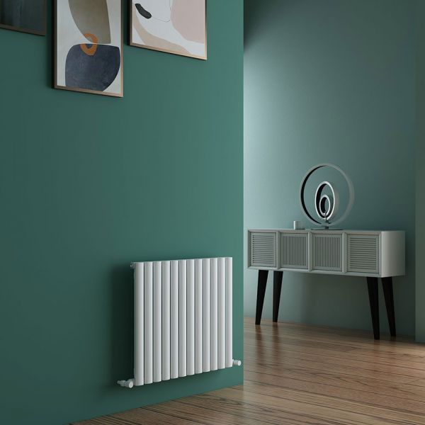 Carisa Tallis Single White Aluminium Radiator 600 x 710mm #2