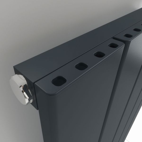 Carisa Angers Single Anthracite Aluminium Radiator 1800 x 295mm #3