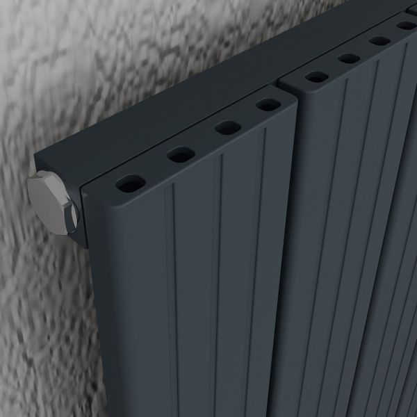 Carisa Chambord Single Anthracite Aluminium Radiator 1800 x 395mm #3