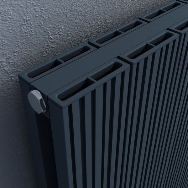 Carisa Monza Double Anthracite Aluminium Radiator 600 x 850mm #2