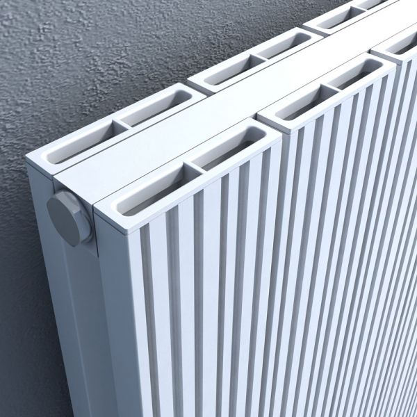 Carisa Monza Double White Aluminium Radiator 600 x 660mm #2