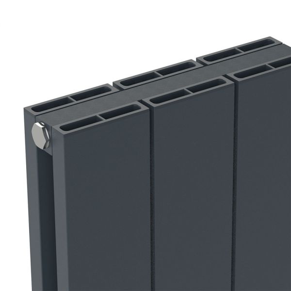 Carisa Nemo Double Anthracite Aluminium Radiator 1800 x 470mm #3