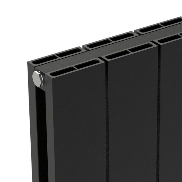 Carisa Nemo Double Black Aluminium Radiator 1800 x 470mm #3